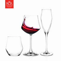 Bộ 18 Ly Bàn Tiệc Thuỷ Tinh Pha Lê Không Chì Ý RCR Crystal - Ego Dining Set