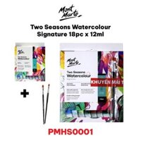 Bộ 18 Màu Nước Two Seasons Mont Marte x 12ml - Two Seasons Watercolour Signature - PMHS0001