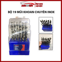 Bộ 19 mũi khoan inox Nachi Singapore đường kính 1-10mm sắn bén đa năng