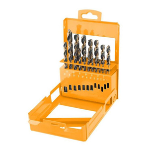 Bộ 19 mũi khoan sắt vàng đen HSS Tolsen 75086
