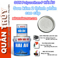 [Bộ 1Lít] Sơn kẽm, sơn sắt mạ kẽm CAO CẤP HẢI ÂU Màu Trắng bóng PUP3790 - Sơn mạ kẽm 2 thành phần Polyurethan-P