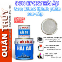 [Bộ 1Lít] Sơn kẽm, sơn sắt mạ kẽm CAO CẤP HẢI ÂU Màu BẠC EP3950 - Sơn mạ kẽm 2 thành phần EPOXY
