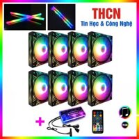 Bộ 2, 3, 4, 5, 6, 7, 8 Quạt Tản Nhiệt, Fan Coolmoon X Plus Led RGB - Kèm Bộ Hub Sync Main, Đổi Màu Theo Nhạc