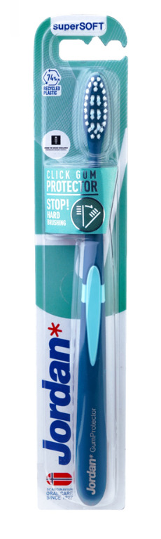 Bộ 2 bàn chải đánh răng Jordan Click Gum Protector