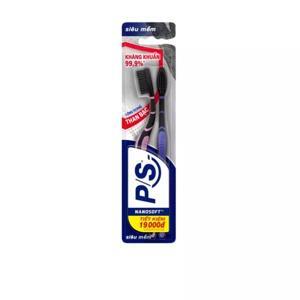Bộ 2 bàn chải đánh răng than hoạt tính P/S Charcoal