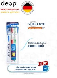 Bộ 2 Bàn Chải Đánh Răng Sensodyne Sensitive Extra Soft DEEP33 www.yeuhangduc.vn sẵn sàng cho bạn