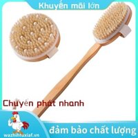 Bộ 2 bàn chải khô, Bàn chải tẩy tế bào chết da khô, Tay cầm chà lưng để tắm, Bàn chải khô cho Cellulite. wazhihfuxiafvn