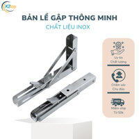 Bộ 2 Bản Lề Gấp , Bộ 2 Gía Đỡ Inox - Bảo Hành 12 Tháng .