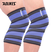 Bộ 2 băng bảo vệ đầu gối AOLIKES A-1516 Sport Knee Protector - Black Blue