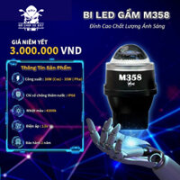 [Bộ 2 bi] Đèn bi gầm led 3 chế độ màu iPH CAR-M358 chính hãng. Tặng 2 bộ giá đỡ lắp các dòng xe, bảo hành 12 tháng