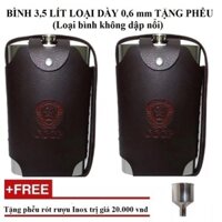 Bộ 2 bình 3.5 lít cccp dày 0.6mm kèm túi đựng bình tặng phễu shopaha247