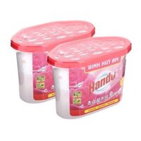 BỘ 2 BÌNH HÚT ẨM 450ml HANDO - Hồng hoa hồng