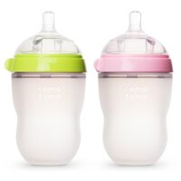 Bộ 2 Bình Sữa Siêu Mềm Comotomo Hàn Quốc Cho Bé 250ml Hồng
