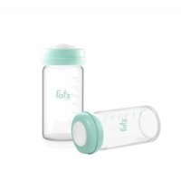 Bộ 2 Bình Trữ Sữa Thủy Tinh An Toàn Cho Bé Fatzbaby Store 3 - Màu Xanh