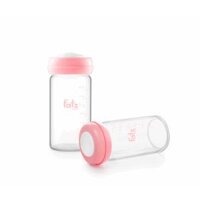 Bộ 2 Bình Trữ Sữa Thủy Tinh An Toàn Cho Bé Fatzbaby Store 3 - Màu Hồng