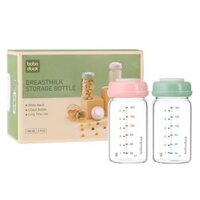 Bộ 2 bình trữ sữa thủy tinh Boboduck