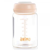 Bộ 2 bình trữ sữa thủy tinh Animo (180ml)