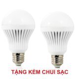 Bộ 2 bóng đèn Led cảm ứng tích điện 12W (tặng kèm chui sạc)