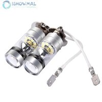 Bộ 2 Bóng Đèn Led Sương Mù H3 12 / 24v 100w Cho Xe Hơi