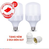 Bộ 2 bóng đèn led trụ 30 W tặng 2 chuôi đèn E27