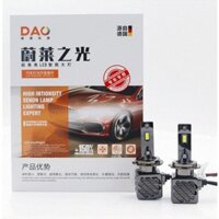 Bộ 2 bóng đèn pha led 60W DAO H4 H1 H7 H11 9005 9006 9012 cực mát ánh sáng trắng có clip test