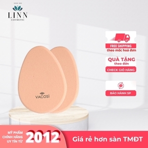 Bộ 2 bông phấn hình giọt nước Vacosi BP15