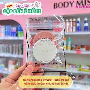 Bộ 2 bông phấn ướt tròn nhỏ Vacosi Collection Pro-makeup BP03