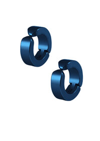 Bộ 2 bông tai Titan kẹp vành không cần bấm lỗ xỏ lỗ - Màu xanh