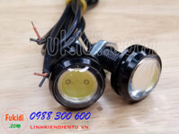 Bộ 2 cái đèn xi nhan cúc áo LED phi 23mm, điện áp 12V sáng màu đỏ