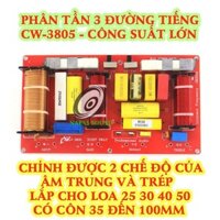 BỘ 2 CÁI MẠCH PHÂN TẦN 3 ĐƯỜNG TIẾNG CW3805 - MẠCH PHÂN TẦN BASS TRUNG TREBLE - PHÂN TẦN LOA KẸO KÉO