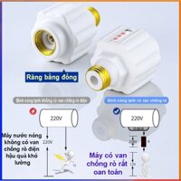 Bộ 2 cái Van chống giật bình nóng lạnh. Thiết bị chống rò rỉ điện an toàn loại tốt zen đồng