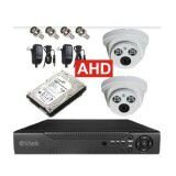 Bộ 2 Camera AHD Elitek ECA-10813(Trắng) - Đầu Ghi Elitek + Ổ cứng 160GB