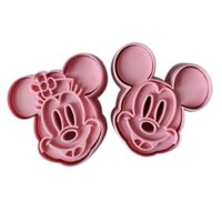 Bộ 2 cắt bánh hình chuột mickey (1017)