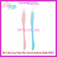 BỘ 2 CÂY DAO CẠO MÀY VACOSI EYEBROW KNIFE