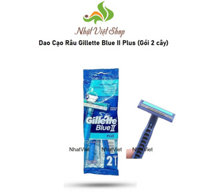 Bộ 2 cây dao cạo râu 2 lưỡi Gillette Blue II Plus Fixed
