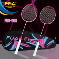 Bộ 2 Cây Vợt Cầu Lông Fuaile Pro 1106 Dành Cho Học Sinh, Sinh Viên (Xanh/Hồng) Cán Vợt Bằng Gỗ, Tặng Túi Đựng Vợt Sport
