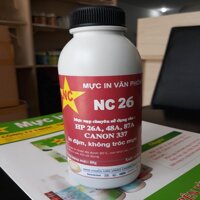 Bộ 2 chai mực nạp cho HP 26a 48a Canon 337 in rất đậm không tróc mực. Bình hủ mực nạp bơm đổ dùng cho hộp mực máy in Canon i-Sensys mf220 mf211d 221d 212 mf215 151dw 216 217 221 226 229 mf 241d HP M402 m426 M15 M28w