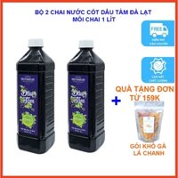 Bộ 2 chai nước cốt dâu tằm tươi Đà Lạt (nước cốt dâu ta) 1000ml lên men tự nhiên an toàn vệ sinh làm đẹp da