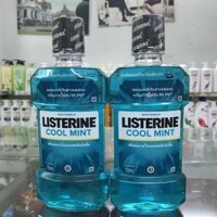 Bộ 2 chai nước súc miệng diệt khuẩn giữ hơi thở thơm mát Listerine Cool Mint 250ml/chai