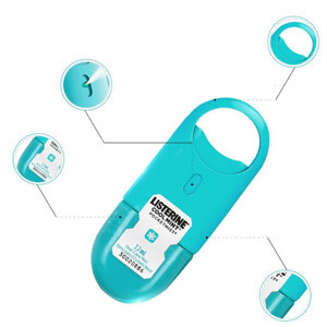 Bộ 2 chai nước xịt sạch miệng Listerine Pocketmist Cool Mint 2 x 7.7ml