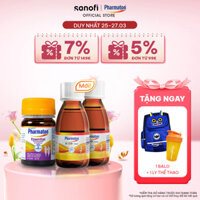 Bộ 2 chai Siro Pharmaton Kiddi 100ml/lọ, giúp trẻ ăn ngon, phát triển toàn diện + Pharmaton Essential