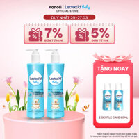 Bộ 2 chai Sữa Tắm Gội Trẻ Em Lactacyd Baby Gentle Care Bảo Vệ Dịu Nhẹ Cho Làn Da Nhạy Cảm 500ml/chai