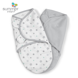 Bộ 2 chăn cuốn dệt chất cotton Summer infant