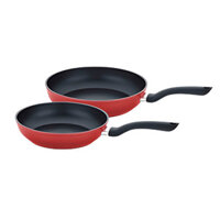 Bộ 2 chảo chống dính Fissler Cenit (24cm/ 28cm) màu đỏ