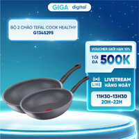 Bộ 2 chảo Tefal Cook Healthy (Chảo 24/Chảo xào 28) G134S295 - Chống dính - Công nghệ Thermo-Signal™