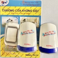 Bộ 2 chuông 1 nút nhấn chuông cửa không dây Zanka TP-717