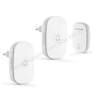 Bộ 2 chuông cửa không dây và 1 nút ấn không dùng pin BlitzWolf cao cấp