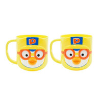 Bộ 2 Cốc Ba Chiều Màu Vàng Pororo