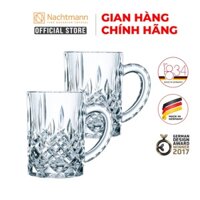 Bộ 2 cốc bia pha lê Nachtmann Noblesse có quai cầm, hàng chính hãng.