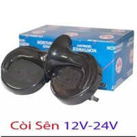 BỘ 2 CÒI SÊN XE MÁY ÔTÔ CÒI KÊU CỰC TO HÀNG LOẠI TỐT SIÊU CHẤT